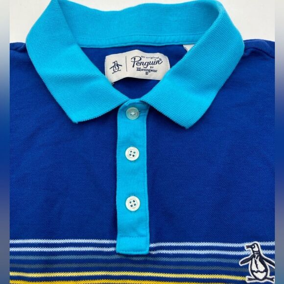 Original Penguin Men's Blue Polo Shirt Size M - Picture 5 of 7